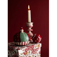 Bungalow Dekorationsboks Santa Ruby Ø12,5cm