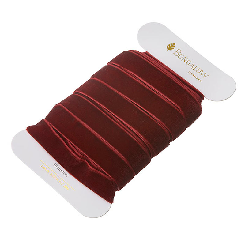 Bungalow Gavebånd Velour 16mm Wine