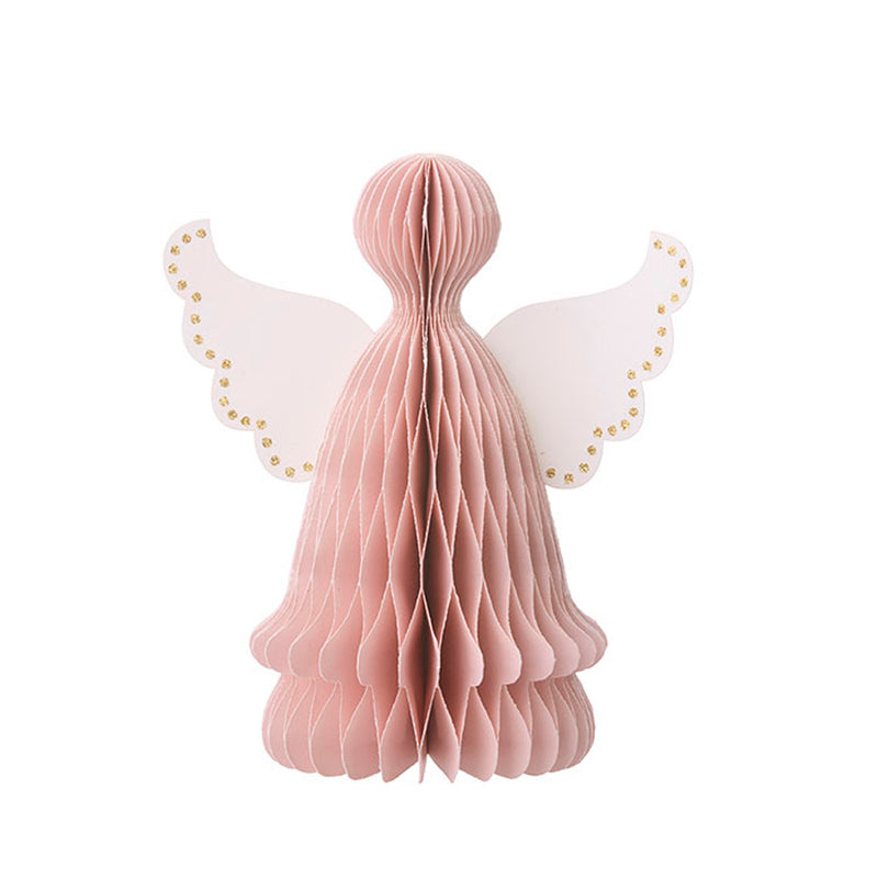 Bungalow Honeycomb Angel 15cm Soft Rose