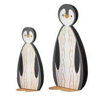 Bungalow Honeycomb Penguins H11/14cm Sort/Offwhite 2stk