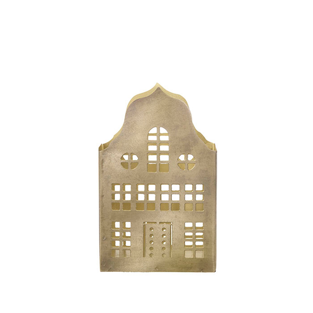 Bungalow Lysestage Brownstone H13cm Golden
