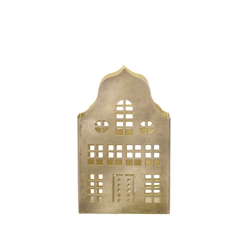 Bungalow Lysestage Brownstone H13cm Golden