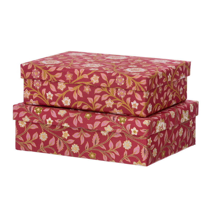 Bungalow Oblong Duo Box S Roja Scarlet