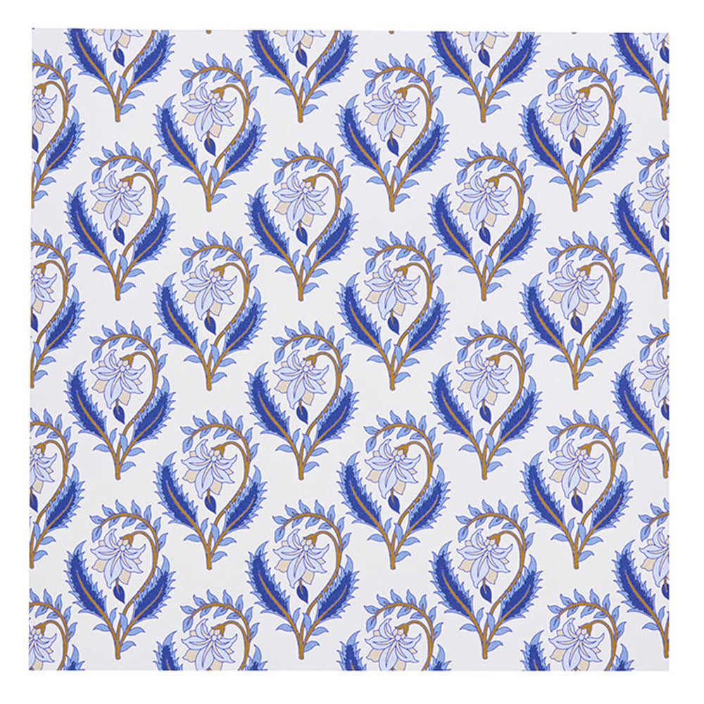 Bungalow Papirservietter Bindiya Indigo 50stk 20x20cm