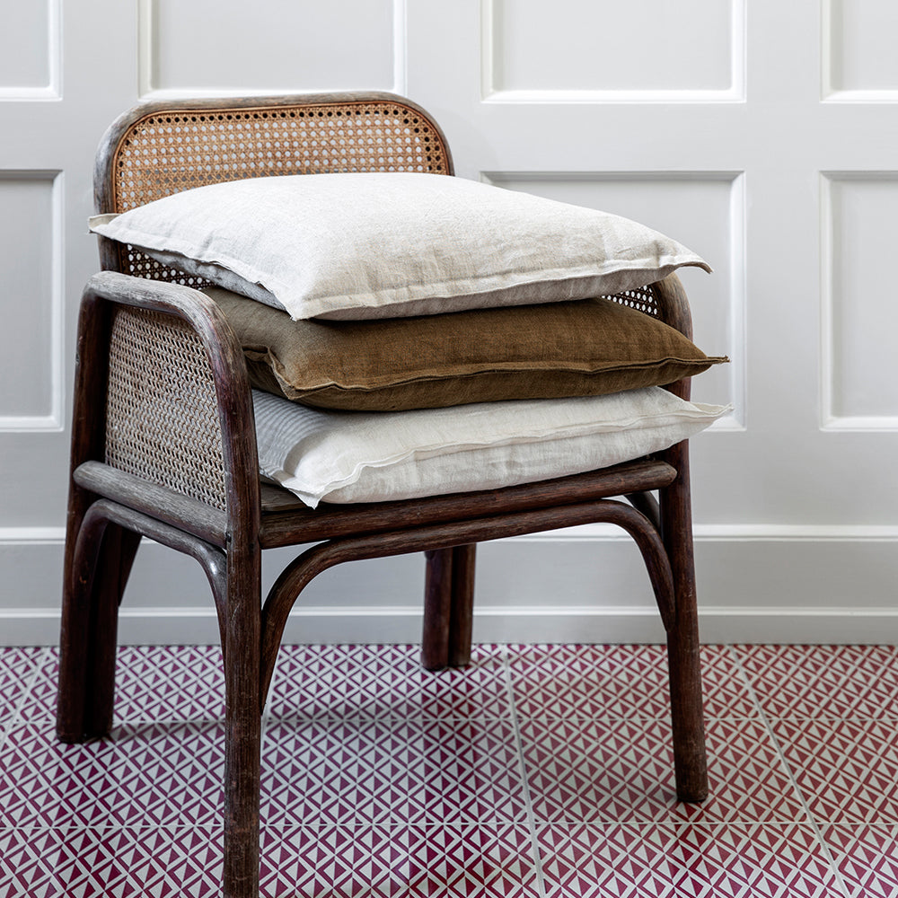 Bungalow Hør Pudebetræk Linen Army 50x50cm
