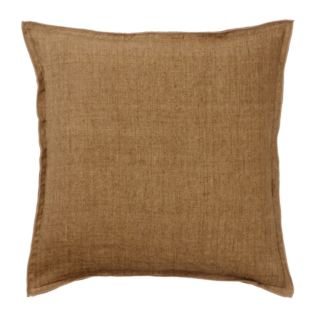 Bungalow Hør Pudebetræk Linen Espresso 50x50cm