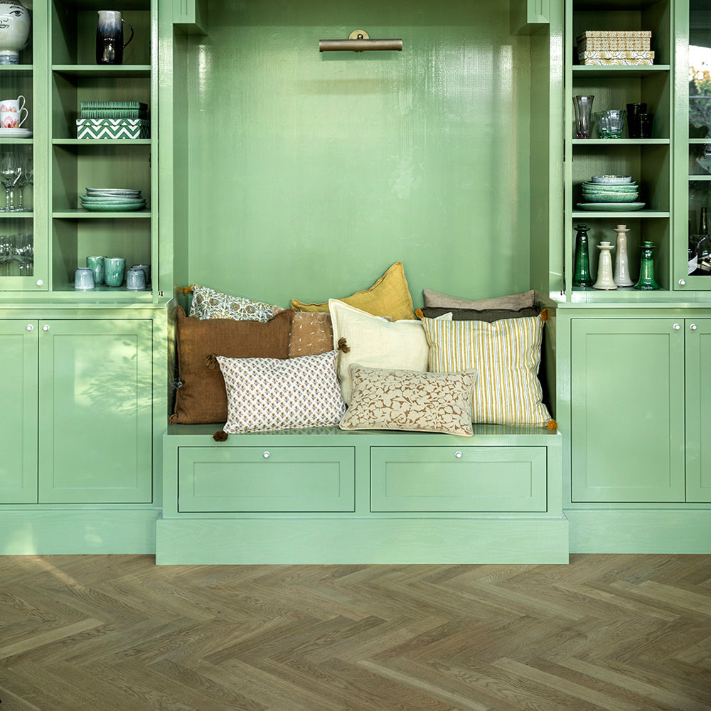 Bungalow Hør Pudebetræk Linen Ochre 50x50cm