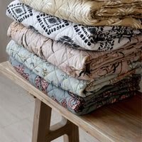 Chic Antique Aix Quilt med Paisleymønster Opal & Taupe L180xB130cm