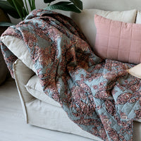 Chic Antique Aix Quilt med Paisleymønster Opal & Taupe L180xB130cm
