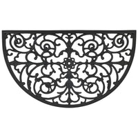 Chic Antique Dørmåtte Gummi Filigran Halvmåne L75xB45cm