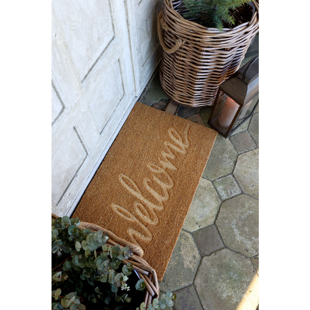 Chic Antique Dørmåtte Welcome Natur L75xB45cm