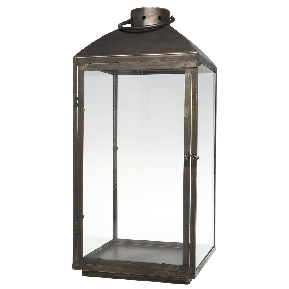 Chic Antique Lanterne Antique Messing H56,5xL27xB28cm