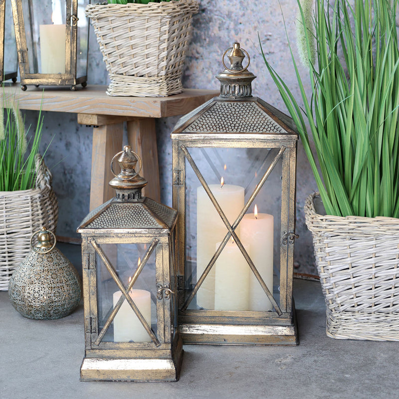 Chic Antique Lanterne Antique Messing
