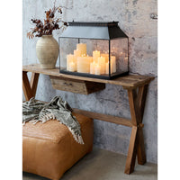 Chic Antique Lanterne Stor m. Mønster Antique Sort