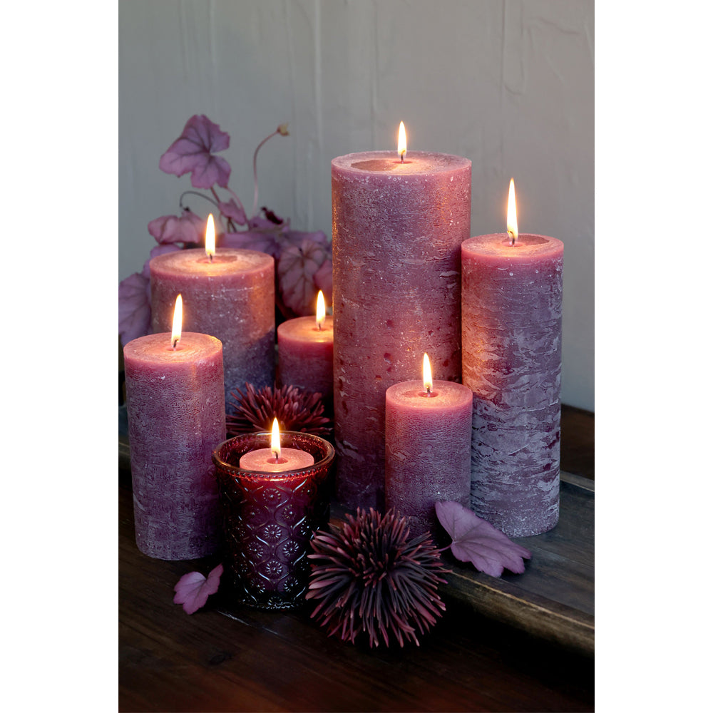 Chic Antique Macon Bloklys Rustik 20x7cm Blomme