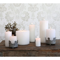 Chic Antique Macon Bloklys Rustik H25/Ø10cm Hvid