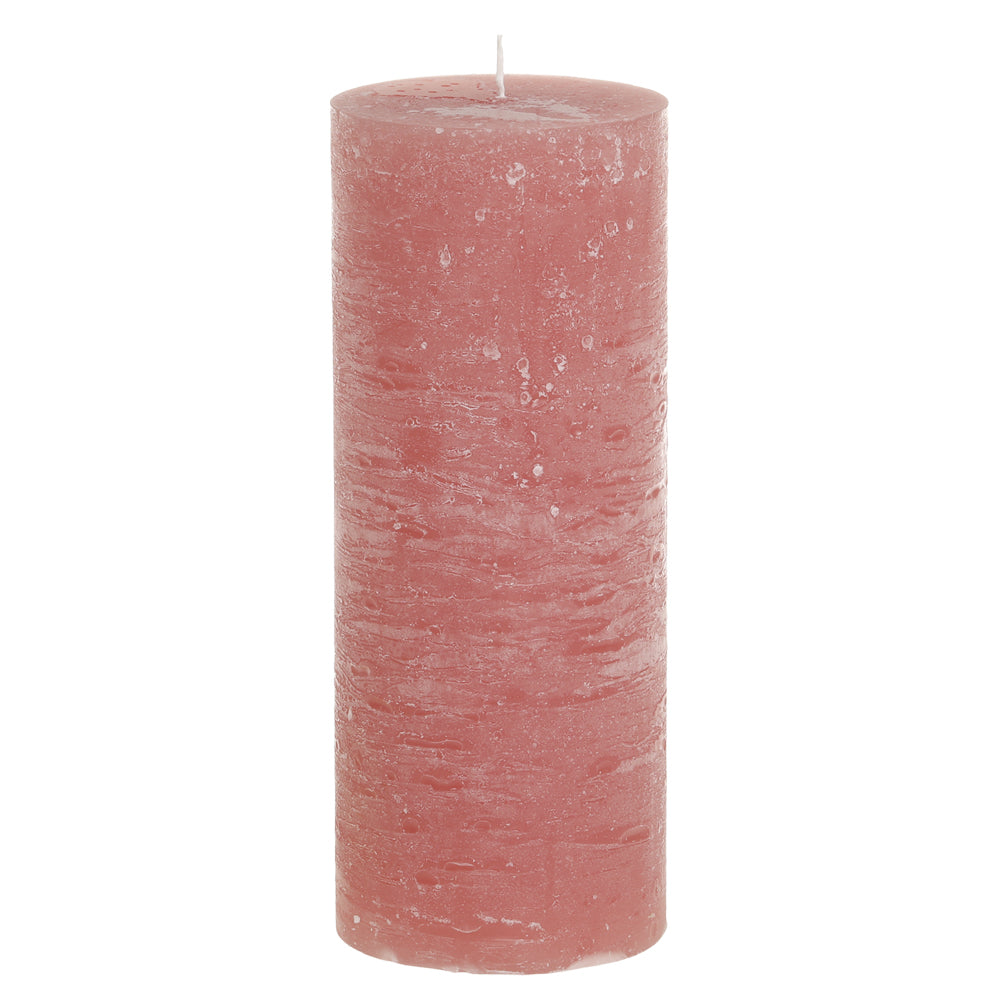 Chic Antique Macon Bloklys Rustik H25/Ø10cm Raspberry