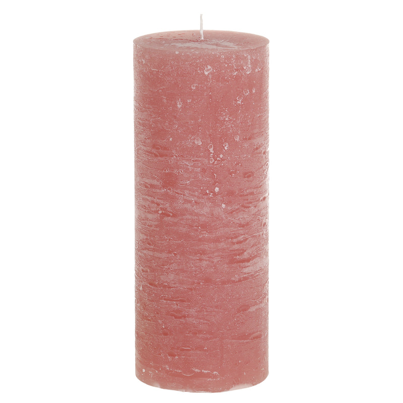 Chic Antique Macon Bloklys Rustik H25/Ø10cm Raspberry