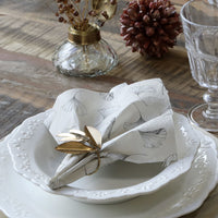 Chic Antique Papirservietter Med Blade Fransk Grå 16x16cm