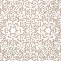 Chic Antique Papirservietter Med Mønster Hør 16x16cm