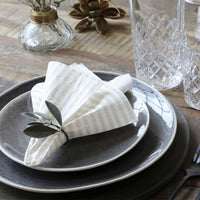 Chic Antique Papirservietter Med Striber Hør 16x16cm