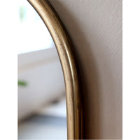 Chic Antique Spejl med Hylde Antik Messing