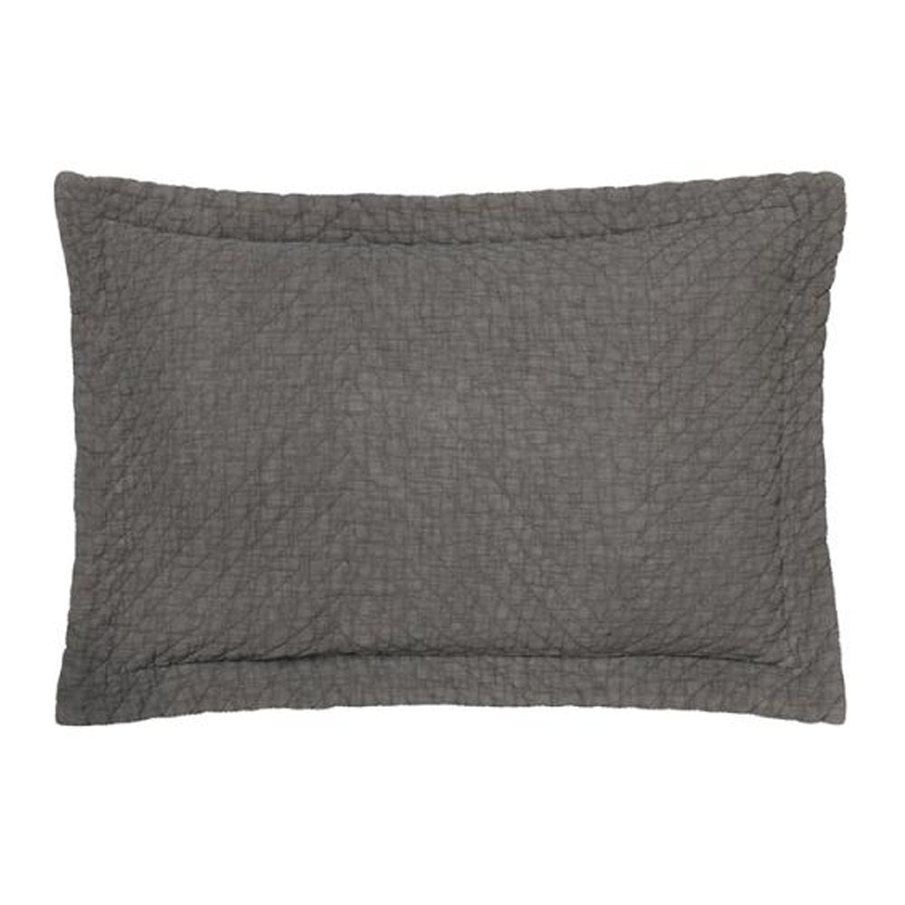 Cozy Living Pudebetræk Quiltet Granit 50x70cm