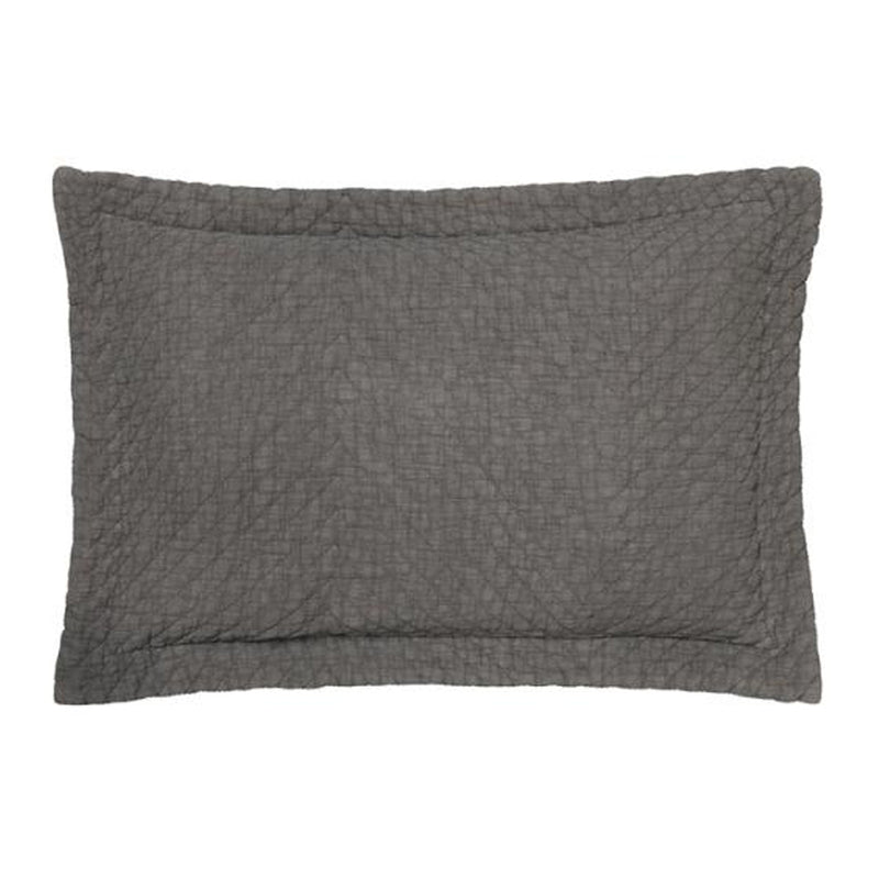 Cozy Living Pudebetræk Quiltet Granit 50x70cm