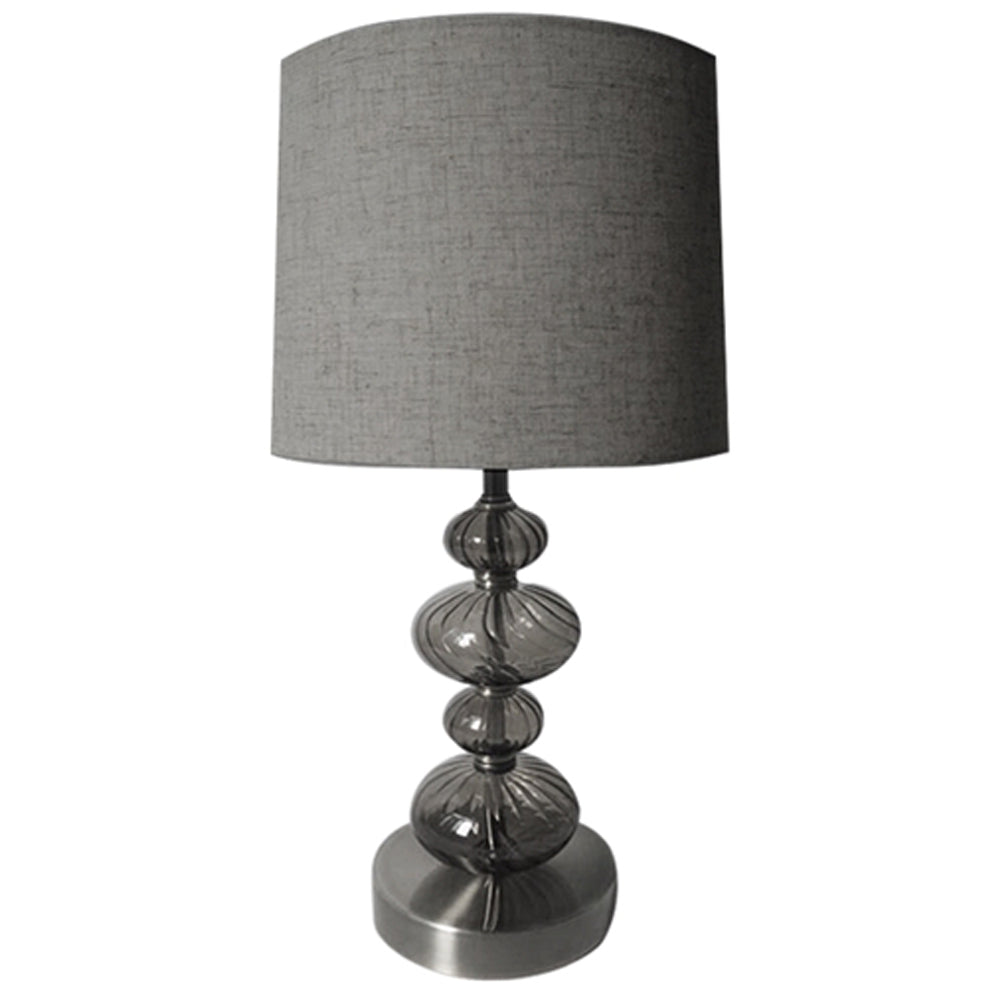 EJA Lampe med Hvirvelkugler & Cylinderskærm Røg/Gun