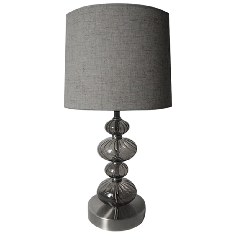 EJA Lampe med Hvirvelkugler & Cylinderskærm Røg/Gun