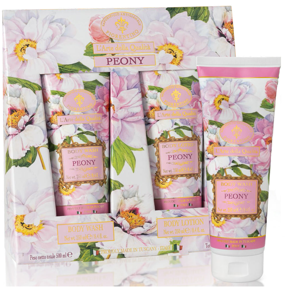 Fiorentino Gaveæske Peony Body Lotion og Body Wash 2x250ml