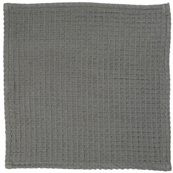 Ib Laursen Klud Liseleje m/Vaffelmønster Antracit 32x32cm