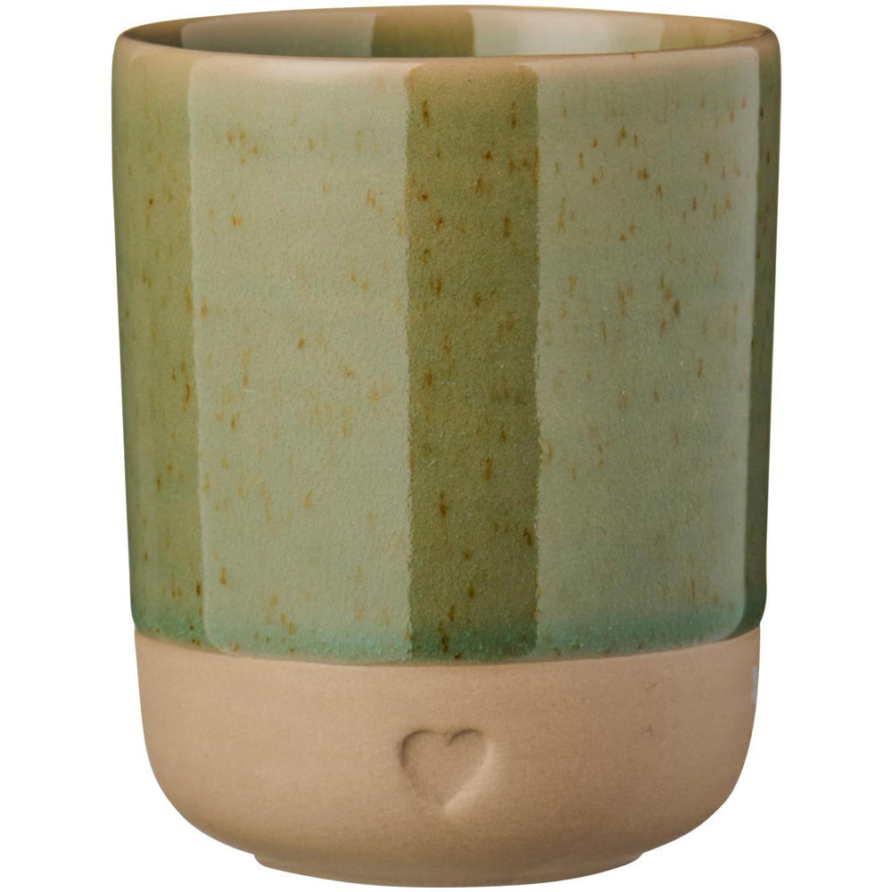 Ib Laursen Krus uden Hank Heart med Olivengrøn Kant 190ml