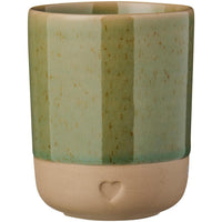 Ib Laursen Krus uden Hank Heart med Olivengrøn Kant 190ml