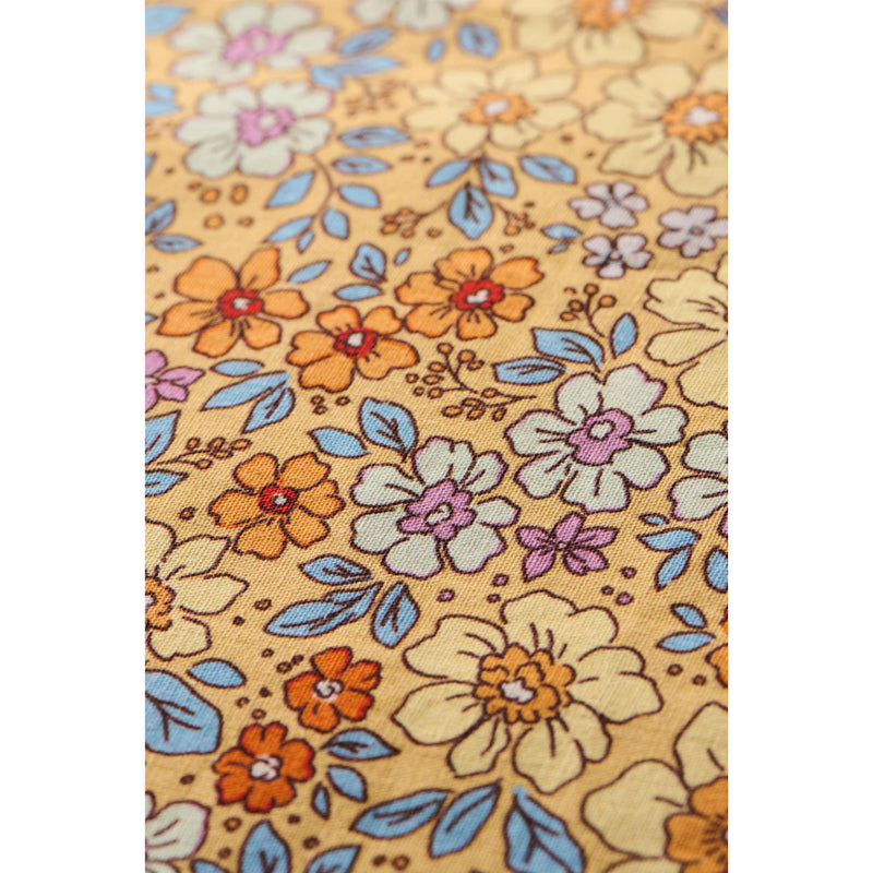 Ib Laursen Pudebetræk Gul m/Gule Blå Orange og Lilla Blomster 60x60cm