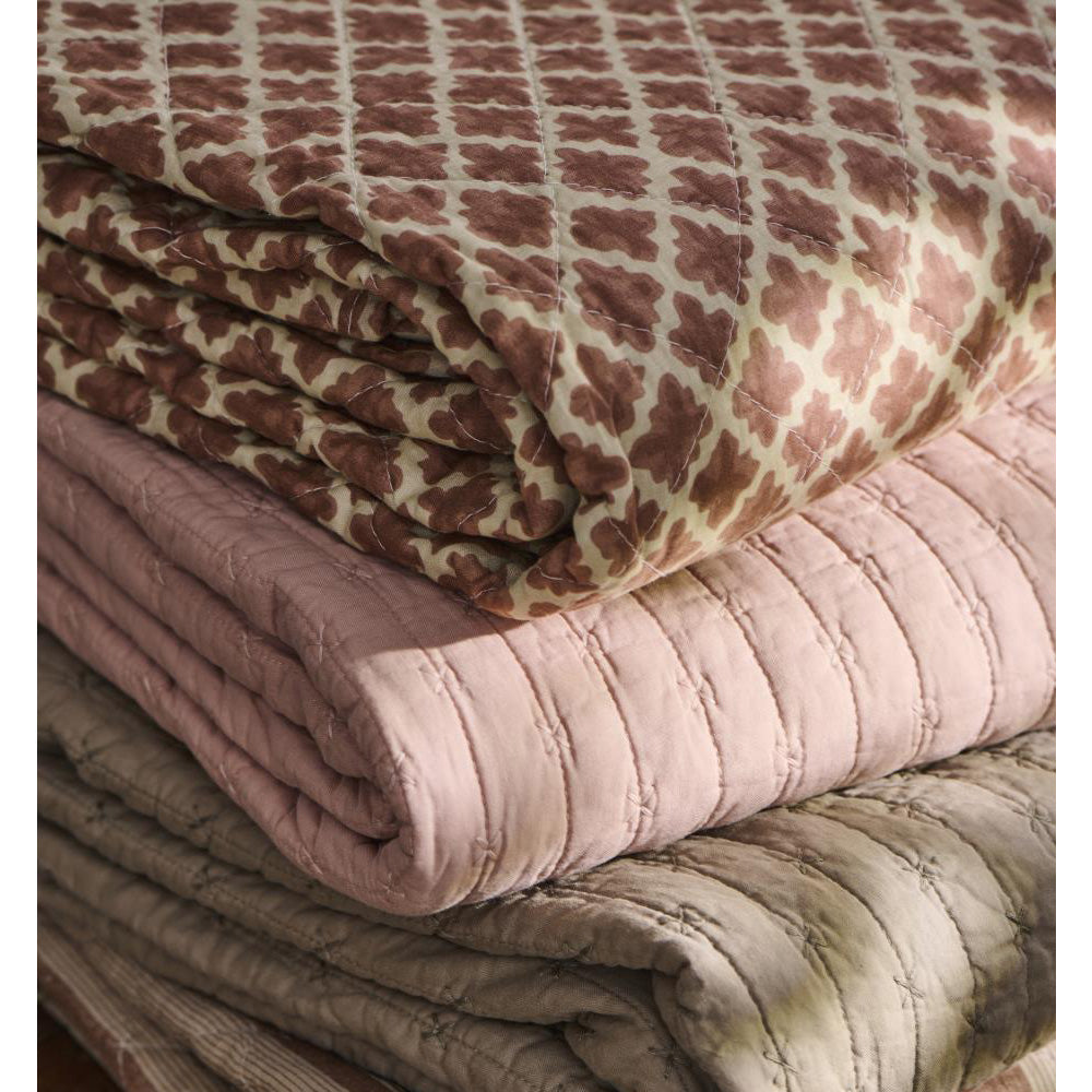 Ib Laursen Quilt Rosa m/Korssting 130x180cm