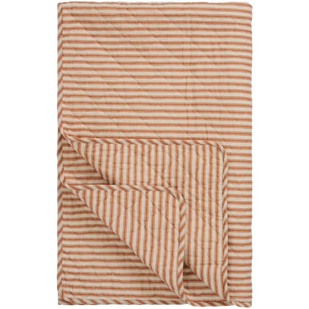 Ib Laursen Quilt Sand m/ Sienna Striber 130x180cm