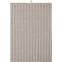 Ib Laursen Viskestykke Elly m/Blå & Brune Striber 50x70cm