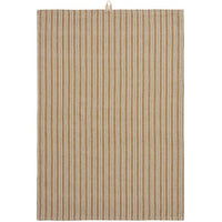 Ib Laursen Viskestykke Sabrina m/Mustard & Grønne Striber 50x70cm