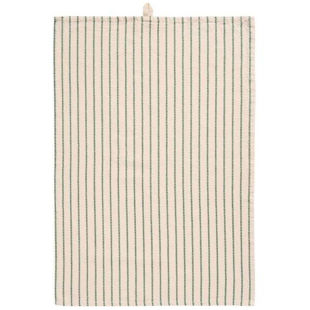 Ib Laursen Viskestykke Orla Natur med Mørkegrønne Striber