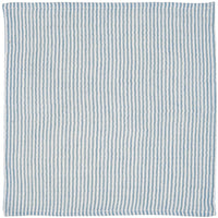 Ib Laursen Stofserviet Dobbeltvævet Lyseblå/Hvidstribet 40x40cm