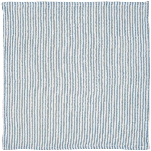 Ib Laursen Stofserviet Dobbeltvævet Lyseblå/Hvidstribet 40x40cm