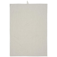 Ib Laursen Viskestykke Otto natur m/smalle støvgrønne striber 50x70cm