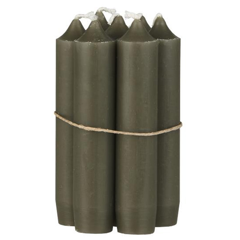 Ib Laursen Bedelys oliven grøn Ø2,2 x H 11cm