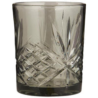 Ib Laursen Drikkeglas m/mønster London Smoke Glas 
