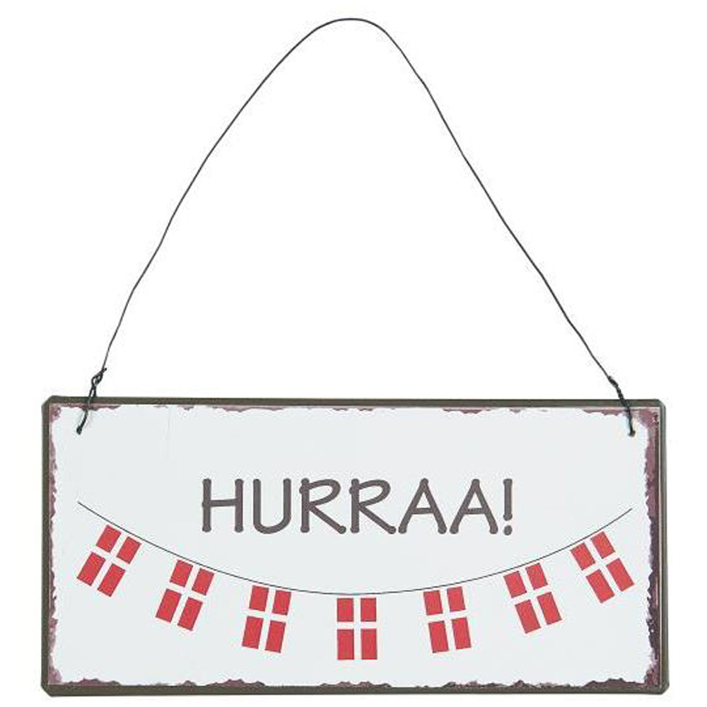 Ib Laursen Metalskilt Hurra