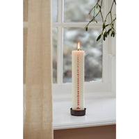 Ib Laursen Kalenderlys 1-24 Creme med Røde tal H25xØ5cm