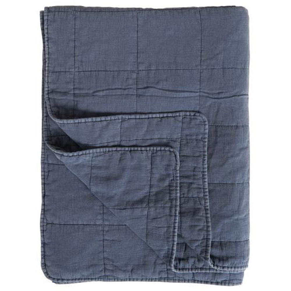 Ib Laursen Klassisk Quilt Indigo B130xL180cm