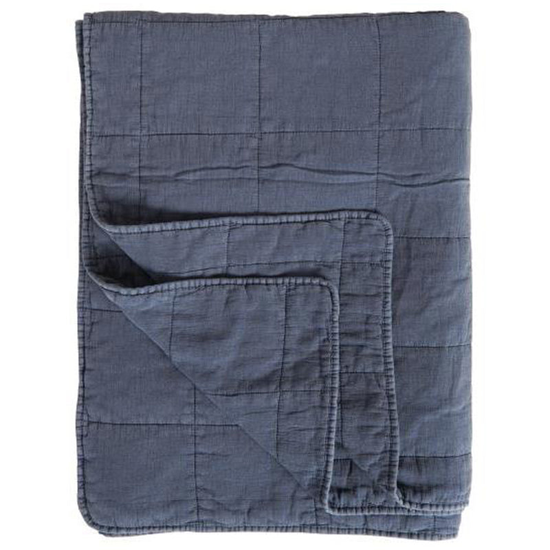 Ib Laursen Klassisk Quilt Indigo B130xL180cm