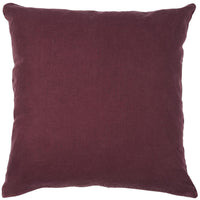 Ib Laursen Hør Pudebetræk Aubergine 50x50cm